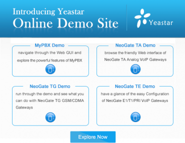 Yeastar Online Demo Site